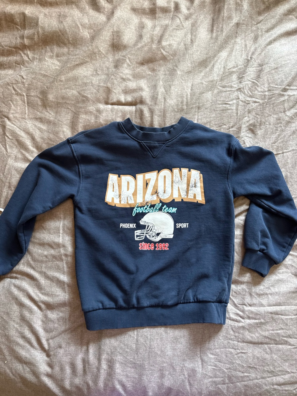 Kids H&M Navy Arizona Football Crewneck Sweatshirt